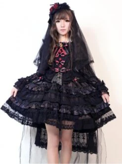 New Version Gorgeous Lolita Long Sleeves OP Dress -NAUS Lolita Shop 1 1 500x672 6