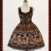 Brown Round Collar Chocolate Carousel Infanta Dress
