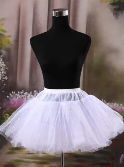 Bridal Dress Fluffy White Sweet Lolita Dress Petticoat