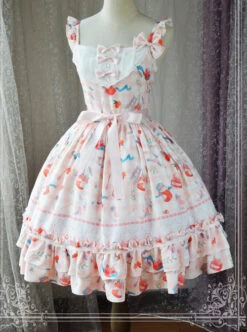Magic Tea Party Kitty And Orange Sauce Series Classic Lolita Sling Dress Version 2 -NAUS Lolita Shop 1 500x672 343