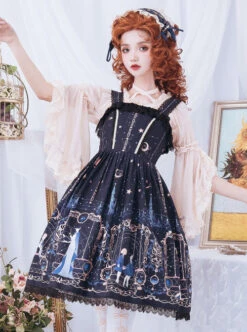 Astrology College Series PrintingJSK Classic Lolita Sling Dress -NAUS Lolita Shop 1 500x672 389