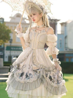 Rose Maiden Series OP Retro Palace Style Classic Lolita Dress -NAUS Lolita Shop 1 500x672 474
