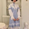 Sky Blue Long Sleeve Classic Lolita Dress