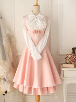 Versailles Rose Retro Elegant Classic Lolita Sleeveless Dress -NAUS Lolita Shop 1 500x672 489