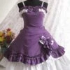 Purple Strap Bow Lovely Lolita Dress