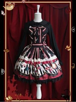 Halloween's Night Dark Magic Party Dress -NAUS Lolita Shop 1 500x672 807