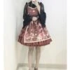 Gules Japanese Wind Soft Sister Bathrobe Cute Lolita Suspender Dress
