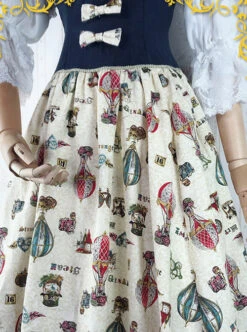 Strawberry Witch Mechanical Balloon Series JSK Punk Lolita Sling Dress -NAUS Lolita Shop 10 500x672 186