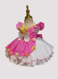 Spring Summer Variety Sakura Cute Three Dimensional Doll Flower Decoration Cosplay Princess Sweet Lolita Kids Sleeveless Dress -NAUS Lolita Shop 10 500x672 214