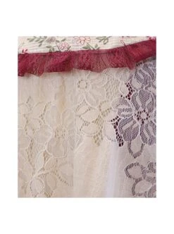 Forget Worry Chrysanthemum Series JSK Woven Cotton Flower Embroidery Patchwork Lace Classic Lolita Sleeveless Dress Set -NAUS Lolita Shop 10 500x672 39