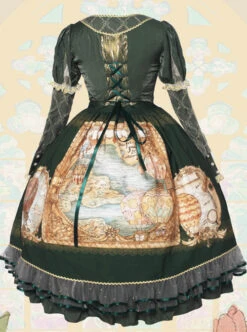 Flee Tulips Series OP Elegant Classic Lolita Long Sleeve Dress -NAUS Lolita Shop 10 500x672 45