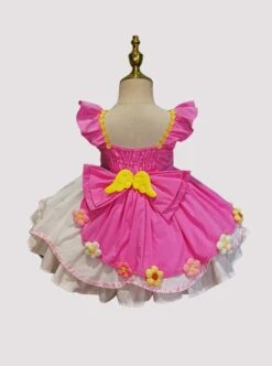 Spring Summer Variety Sakura Cute Three Dimensional Doll Flower Decoration Cosplay Princess Sweet Lolita Kids Sleeveless Dress -NAUS Lolita Shop 11 500x672 140