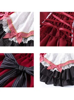 Lace Bowknot Ruffles Sling Dress Classic Lolita JSK -NAUS Lolita Shop 11 500x672 29