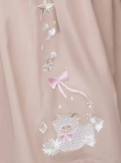 Little Sheep Series Pink Doll Collar Embroidered Chinese Elements Pleated Hem Classic Lolita Autumn Winter Long Sleeves Dress Set -NAUS Lolita Shop 11 500x672 36