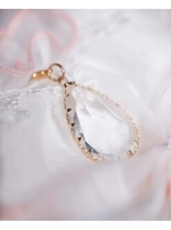 Bucharest Series JSK Rhinestones Lace Butterfly Decoration Classic Lolita Flowers Printing Dress Set -NAUS Lolita Shop 12 500x672 29