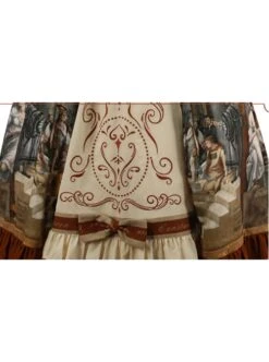 Constantine Series OP Elegant Vintage Oil Painting Print Bow Knots Decoration Classic Lolita Short Sleeve Dress Set -NAUS Lolita Shop 12 500x672 39