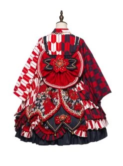 Japanese Style Classic Lolita Oiran Tea Party Flower Wedding Cherry Blossoms Dress JSK Head Jewelry Shirt Hairband Side Clip Set -NAUS Lolita Shop 13 500x672 2