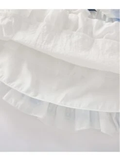 Blue And White Plaid Design Cute Pleated Ruffle Trim Bow Knots Classic Lolita Long Sleeve Kid Dress -NAUS Lolita Shop 13 500x672 51