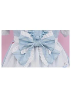Forest Of Spring Series Cute Animal Pattern Folds Bow Knots Puffed Hem Classic Lolita Sling Dress Set -NAUS Lolita Shop 14 500x672 11