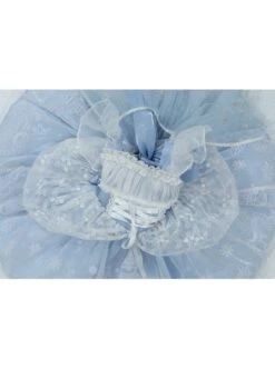 Castle Pattern Decoration Snowflake Sequins Ruched Lace Mesh Trim Classic Lolita Kid Princess Slip Dress -NAUS Lolita Shop 15 500x672 23