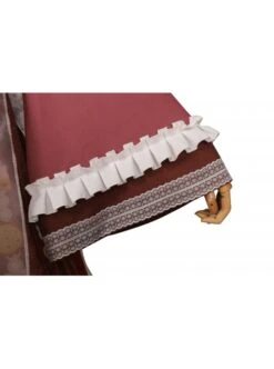 Chinese Style Chiffon Ruffled Pleats Sweet High Waist Tie RopePuppy Print Bow Knot Decoration Classic Lolita OP Dress Set -NAUS Lolita Shop 15 500x672 6