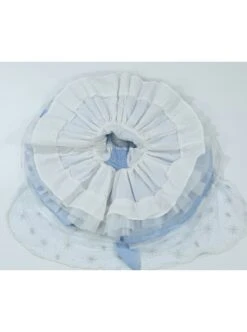 Castle Pattern Decoration Snowflake Sequins Ruched Lace Mesh Trim Classic Lolita Kid Princess Slip Dress -NAUS Lolita Shop 16 500x672 9