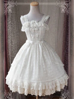 Magic Tea Party Alina Series White Lace Embroidery Classic Lolita Sling Dress -NAUS Lolita Shop 1658132837 V8g 500x672 1