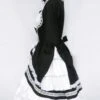 Black And White Long Sleeves Bow Cotton Gothic Lolita Dress