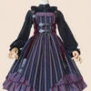 Slaughter Series JSK Stripe Printing Punk Lolita Sling Dress
