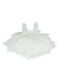 White Rose Rhombus Embroidery Irregular Hem Bow Decoration Classic Lolita Kids Sleeveless Dress -NAUS Lolita Shop 2 500x672 1306