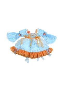 Chinese Style Han Element Embroidered Lace Contrasting Color Sweet Lolita Kids Mid-Sleeve Dress -NAUS Lolita Shop 2 500x672 1335