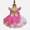 Spring Summer Variety Sakura Cute Three Dimensional Doll Flower Decoration Cosplay Princess Sweet Lolita Kids Sleeveless Dress