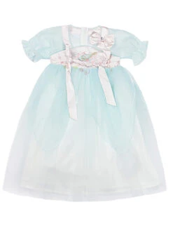 Chinese Style Cute Delicate Flower Embroidery Decoration Light Green Mesh Children Lolita Kids Short Sleeve Dress -NAUS Lolita Shop 2 500x672 1417