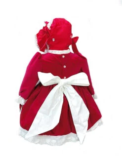 Pleated Lace Apron Design Cute Pattern Embroidery Children Classic Lolita Bow Knots Kids Long Sleeves Dress -NAUS Lolita Shop 2 500x672 1463