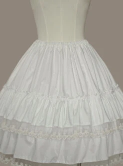 Cake Skirt White Lace Lolita Dress Petticoat