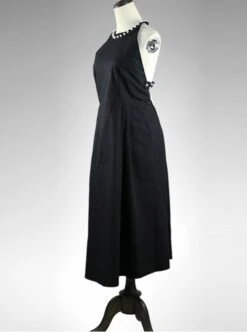 Sexy Pearl Round Collar Sleeveless And Backless Dress -NAUS Lolita Shop 2 500x672 1543