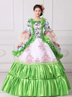 Retro Court Blue-white Temperament Long Lace Bow Calm Elegant Lolita Prom Long Sleeve Dress -NAUS Lolita Shop 2 500x672 218