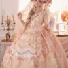 Retro Gorgeous Court Style Tea Party Style Lace Flower Decoration Sweet Lolita Sleeveless Dress