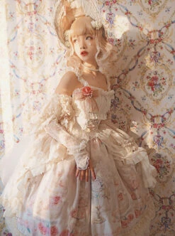 My First Love Series Flower Cake Classic Lolita Sleeveless Dress First Version -NAUS Lolita Shop 2 500x672 318