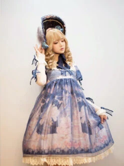 My First Love Series Flower Cake Classic Lolita Long Sleeve Dress -NAUS Lolita Shop 2 500x672 331