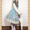 Angel's Music Chapter Series Printing Classic Lolita Sling Dress