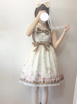 Anthony's Afternoon Tea Series Sweet Lolita Sleeveless Dress -NAUS Lolita Shop 2 500x672 4