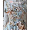 Magic Tea Party Veronica Series Light Blue Elegance Printing Classic Lolita Sling Dress