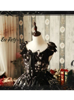Magic Tea Party Seven Crimes Series Printing Classic Lolita Sleeveless Dress -NAUS Lolita Shop 2 500x672 499