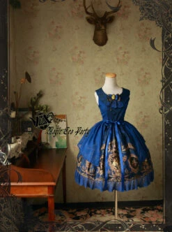 Magic Tea Party Siren's Song Series Printing Classic Lolita Sleeveless Dress