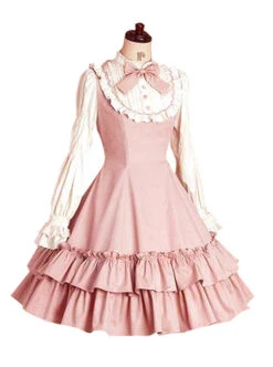 Doll Collar Flouncing Classic Lolita Long Sleeves Dress -NAUS Lolita Shop 2 500x672 543