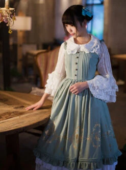 Alice In Wonderland Series JSK Classic Lolita Sling Dress -NAUS Lolita Shop 2 500x672 544