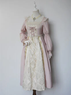 Lucrezia Series Retro Classic Lolita Long Sleeve Long Dress -NAUS Lolita Shop 2 500x672 601