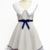 Lapel Bowknot Double-breasted Sleeveless Classic Lolita Dress