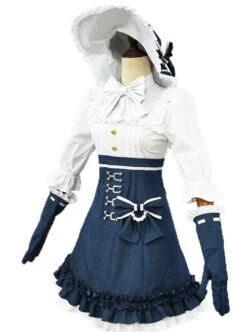 Alice Style White And Navy Blue Classic Lolita Dress And Hat Set 9 Alice Style White And Navy Blue Classic Lolita Dress And Hat Set -NAUS Lolita Shop 2 500x672 62